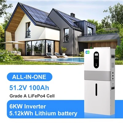 6kW ārpus tīkla mājas enerģijas uzglabāšanas sistēma 51,2V 100ah All-in-One litija akumulators
